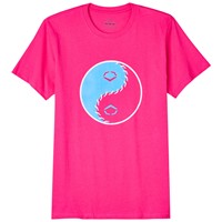 Evoshield Mens Ying-Yang T-Shirt, Pink/Blue