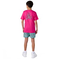 Evoshield Youth Happy Melt Graphic T-Shirt, Hot Pink