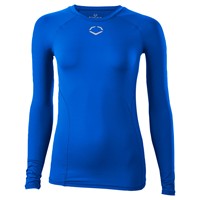 Evoshield Womens Long Sleeve Cooling Softball T-Shirt, Royal