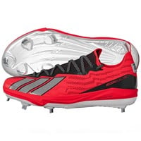 adidas Mens adizero Electric+ 3.0 SE Art Metal Cleat, Red/Silver