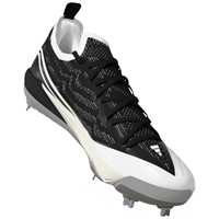 adidas Mens adizero Electric+ 3.0 Metal Cleat, White/Black