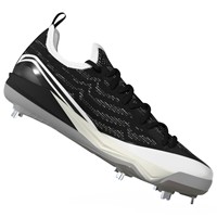 adidas Mens adizero Electric+ 3.0 Metal Cleat, White/Black