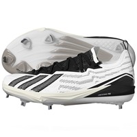 adidas Mens adizero Electric+ 3.0 Metal Cleat, White/Black