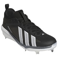 adidas Mens adizero Impact 3.0 Metal Cleat, Black/White