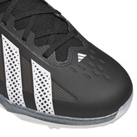 adidas Mens adizero Impact 3.0 Metal Cleat, Black/White