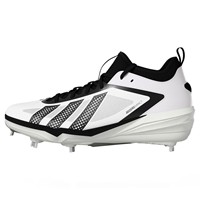 adidas Mens adizero Impact 3.0 Metal Cleat, White/Black