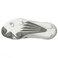 adidas Mens adizero Impact 3.0 Metal Cleat, White/Black