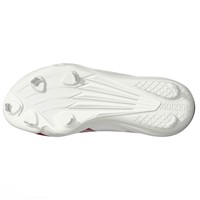 adidas Mens adizero Impact 3.0 Metal Cleat, White/Red