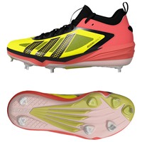 adidas Mens adizero Impact 3.0 Metal Cleat, Yellow/Black