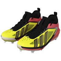 adidas Mens adizero Impact 3.0 Metal Cleat, Yellow/Black
