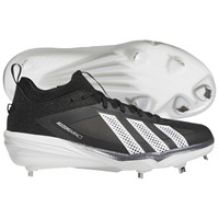 adidas Mens adizero Impact 3.0 Metal Cleat, Black/White