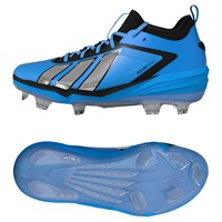 adidas Mens adizero Impact 3.0 SE Art TPU Cleat, Blue/Silver