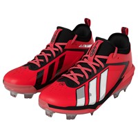 adidas Mens adizero Impact 3.0 SE Art TPU Cleat, Red/Silver