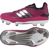 adidas Womens adizero Instinct 3.0 Art TPU Softball Cleat, Pink/Grey