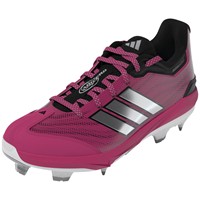 adidas Womens adizero Instinct 3.0 Art TPU Softball Cleat, Pink/Grey