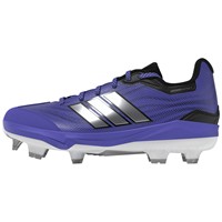 adidas Womens adizero Instinct 3.0 Art TPU Softball Cleat, Purple/Silver