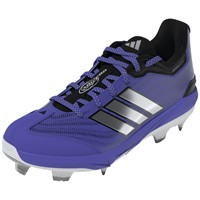 adidas Womens adizero Instinct 3.0 Art TPU Softball Cleat, Purple/Silver