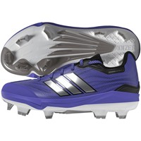 adidas Womens adizero Instinct 3.0 Art TPU Softball Cleat, Purple/Silver
