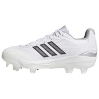 adidas Womens adizero Instinct 3.0 TPU Softball Cleat, White/Black