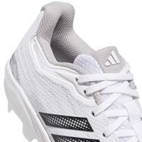 adidas Womens adizero Instinct 3.0 TPU Softball Cleat, White/Black