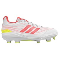 adidas Womens adizero Instinct 3.0 TPU Softball Cleat, White/Pink