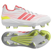adidas Womens adizero Instinct 3.0 TPU Softball Cleat, White/Pink