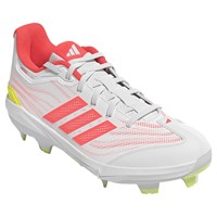 adidas Womens adizero Instinct 3.0 TPU Softball Cleat, White/Pink