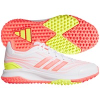 adidas Womens adizero Instinct DGT Dugout 3.0 Turf Shoes, White/Pink