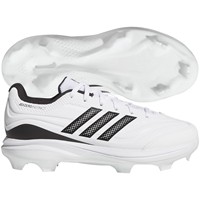 adidas Youth adizero Instinct 3.0 TPU Softball Cleats, White/Black