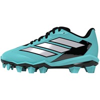 adidas Youth adizero Impact 2.0 MD Art Softball Cleats, Blue/Silver