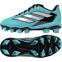 adidas Youth adizero Impact 2.0 MD Art Softball Cleats, Blue/Silver