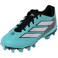 adidas Youth adizero Impact 2.0 MD Art Softball Cleats, Blue/Silver