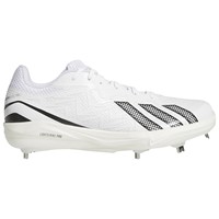 adidas Mens adizero Electric 3.0 Metal Cleats, White/Black