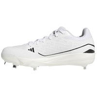 adidas Mens adizero Electric 3.0 Metal Cleats, White/Black