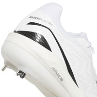 adidas Mens adizero Electric 3.0 Metal Cleats, White/Black
