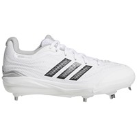 adidas Womens adizero Instinct 3.0 Metal Cleats, White/Black