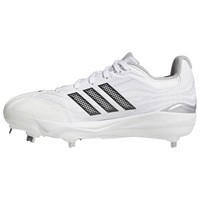 adidas Womens adizero Instinct 3.0 Metal Cleats, White/Black