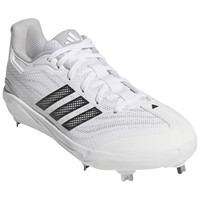adidas Womens adizero Instinct 3.0 Metal Cleats, White/Black