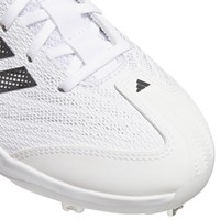 adidas Womens adizero Instinct 3.0 Metal Cleats, White/Black