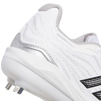 adidas Womens adizero Instinct 3.0 Metal Cleats, White/Black