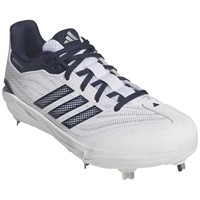 adidas Womens adizero Instinct 3.0 Metal Cleats, White/Navy
