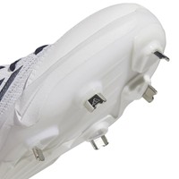 adidas Womens adizero Instinct 3.0 Metal Cleats, White/Navy