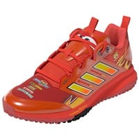 adidas Mens adizero Dugout SE Lightning Mcqueen SE Turf Shoes, Red/Yellow