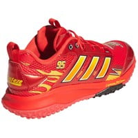 adidas Mens adizero Dugout SE Lightning Mcqueen SE Turf Shoes, Red/Yellow