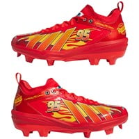 adidas Mens adizero Impact 3.0 SE Lightning McQueen TPU Cleat, Red/Yellow
