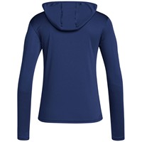 adidas Womens D4T Lightweight Baseball Hoodie, Navy/White