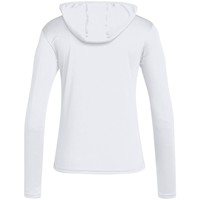 adidas Womens D4T Lightweight Baseball Hoodie, White/Black