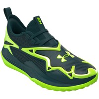 Under Armour Mens Harper 11 Pro Turf Shoes, Green/Black