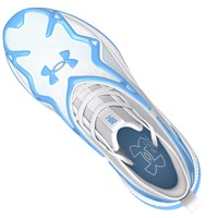 Under Armour Mens Harper 11 Pro Turf Shoes, White/Blue