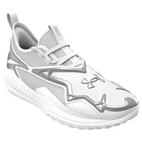 Under Armour Mens Harper 11 Pro Turf Shoes, White/Silver